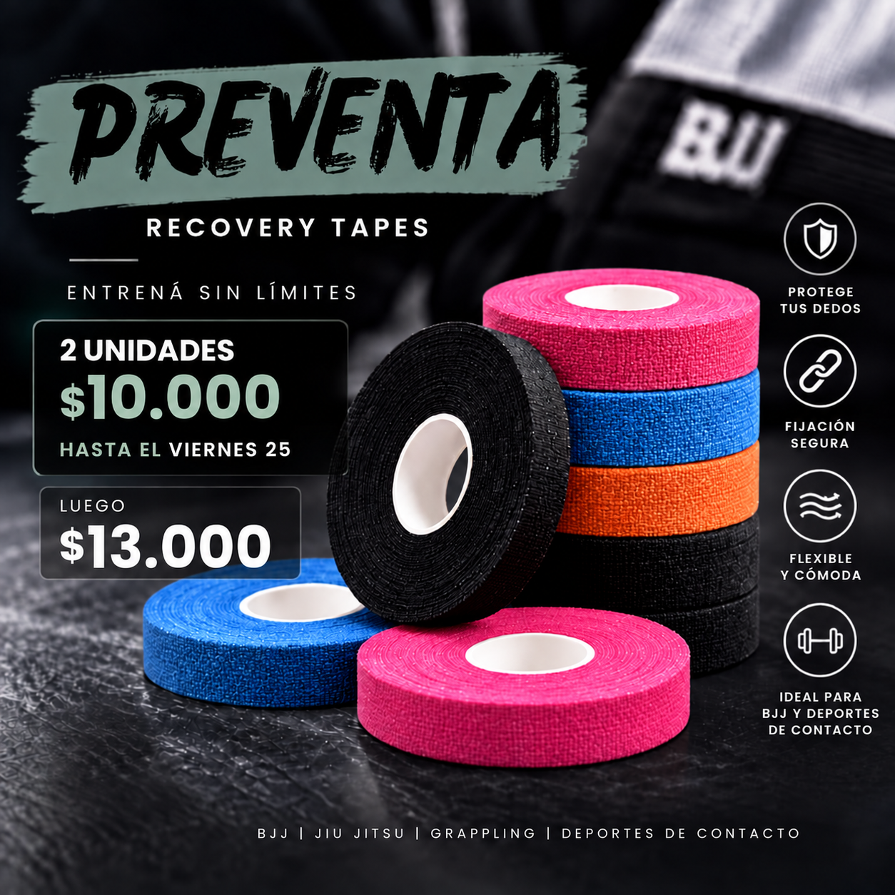 Finger Tape en los 4 colores